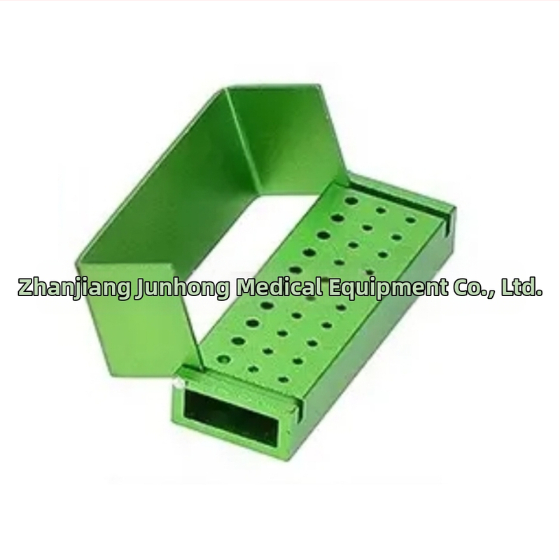 Zobārstniecības adatu uzglabāšanas kastīte, metaliska, 30 atveres, sterilizācija, augstas temperatūras izturība, JUMTOP