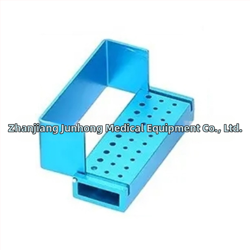 Zobārstniecības adatu uzglabāšanas kastīte, metaliska, 30 atveres, sterilizācija, augstas temperatūras izturība, JUMTOP