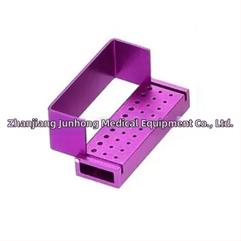 Zobārstniecības adatu uzglabāšanas kastīte, metaliska, 30 atveres, sterilizācija, augstas temperatūras izturība, JUMTOP