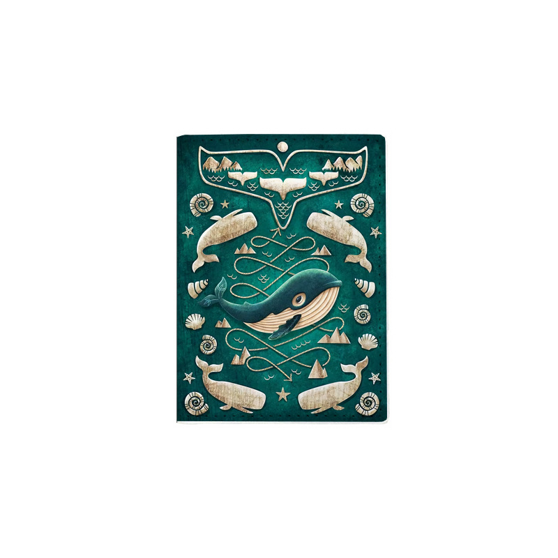 Pases turētājs — PU āda, anime karikatūras raksts, neitrāls sievietēm un vīriešiem, sintētiska oderējuma iekšpuse, sertifikātu turētājs