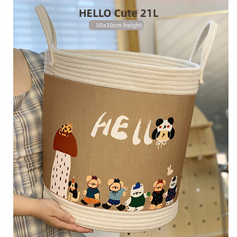 Κάδος αποθήκευσης από ύφασμα για γραφείο, παιδικός, στυλ καρτούν, 1 kg, Nayi Liangpin