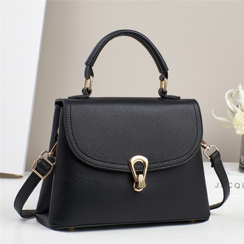 Τσάντα χεριού PU, οριζόντιο τετράγωνο σχήμα, κλείσιμο με φερμουάρ, πολλαπλές εσωτερικές θήκες, επένδυση πολυεστέρα