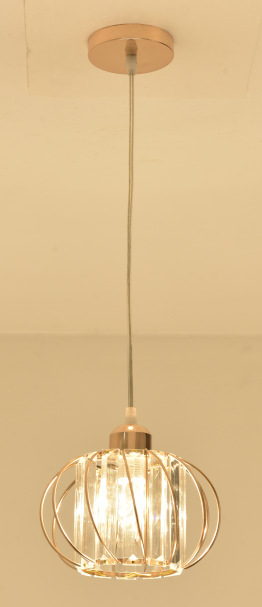 Κρυστάλλινος πολυέλαιος, μεταλλικό σώμα από σίδερο, τριμελής, LED, 220V, κατάλληλος για σαλόνι και εστιατόριο