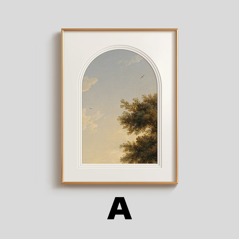 Декоративна окачена стенопис за хол и вход, алуминиево-сплавна рамка, платнена основа, абстрактна живопис, модерен минималистичен стил.