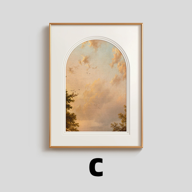 Декоративна окачена стенопис за хол и вход, алуминиево-сплавна рамка, платнена основа, абстрактна живопис, модерен минималистичен стил.