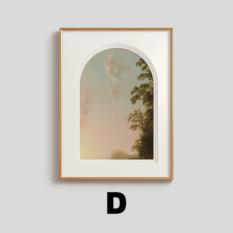 Декоративна окачена стенопис за хол и вход, алуминиево-сплавна рамка, платнена основа, абстрактна живопис, модерен минималистичен стил.