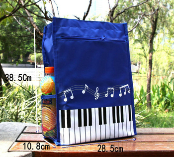 Oxford чанта за файлове с цип, двуслойна чанта за документи и ноти за пиано, модел A4A, възможност за печат на лого