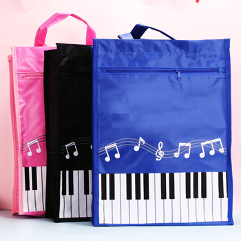 Oxford чанта за файлове с цип, двуслойна чанта за документи и ноти за пиано, модел A4A, възможност за печат на лого