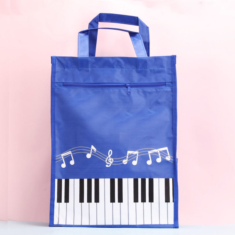 Oxford чанта за файлове с цип, двуслойна чанта за документи и ноти за пиано, модел A4A, възможност за печат на лого