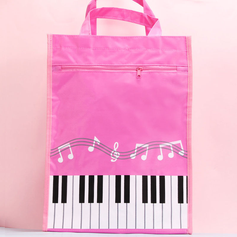 Oxford чанта за файлове с цип, двуслойна чанта за документи и ноти за пиано, модел A4A, възможност за печат на лого