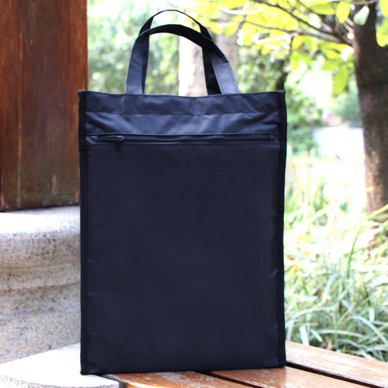 Oxford чанта за файлове с цип, двуслойна чанта за документи и ноти за пиано, модел A4A, възможност за печат на лого