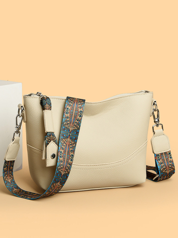 Dumpling Bucket Bag (Stílus: városi egyszerűség; Anyag: PU; Táska stílusa: bucket bag; Forma: bucket típus; Nyitás: cipzár)