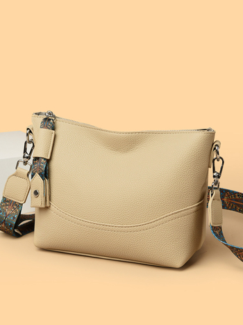 Dumpling Bucket Bag (Stílus: városi egyszerűség; Anyag: PU; Táska stílusa: bucket bag; Forma: bucket típus; Nyitás: cipzár)