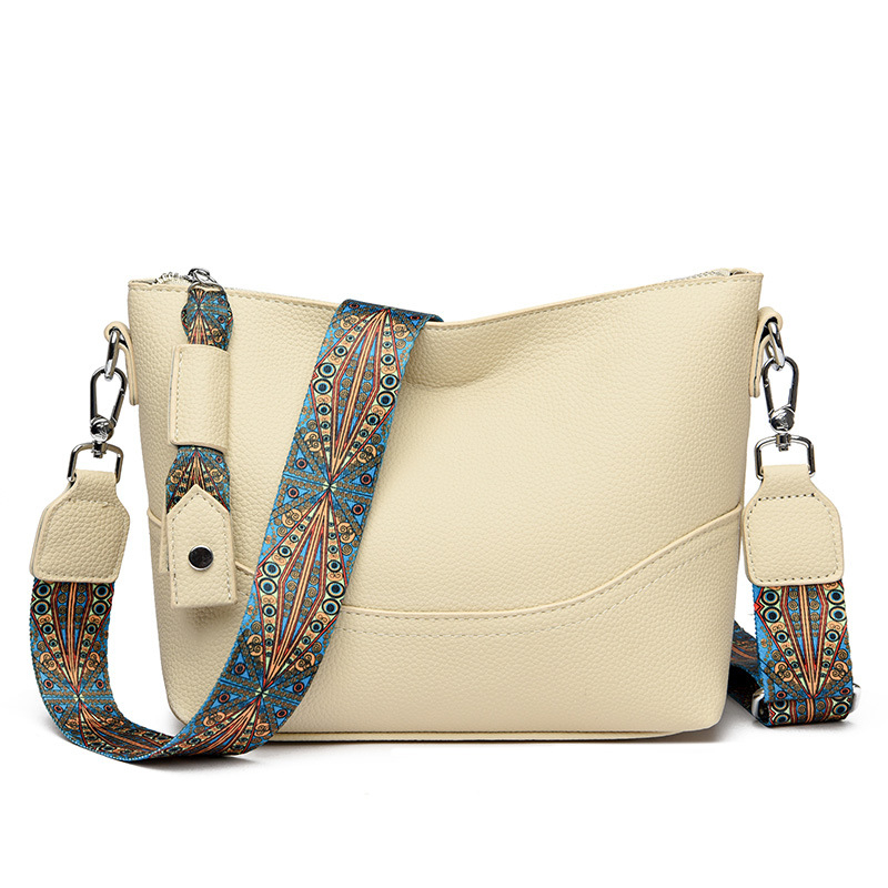Dumpling Bucket Bag (Stílus: városi egyszerűség; Anyag: PU; Táska stílusa: bucket bag; Forma: bucket típus; Nyitás: cipzár)