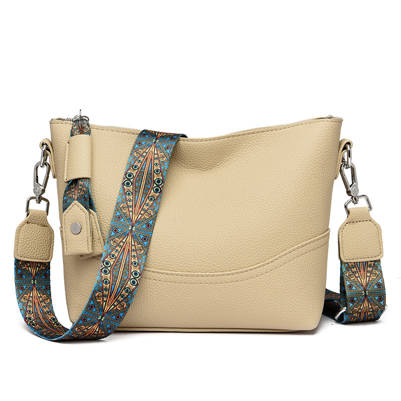 Dumpling Bucket Bag (Stílus: városi egyszerűség; Anyag: PU; Táska stílusa: bucket bag; Forma: bucket típus; Nyitás: cipzár)