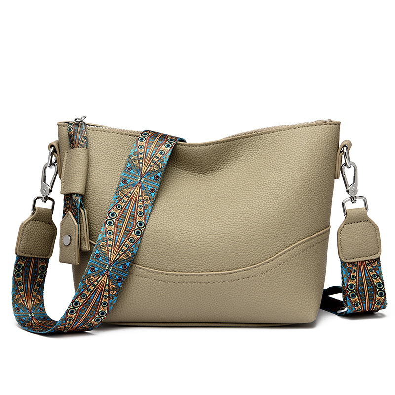 Dumpling Bucket Bag (Stílus: városi egyszerűség; Anyag: PU; Táska stílusa: bucket bag; Forma: bucket típus; Nyitás: cipzár)