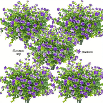 Tehislik eukalüptuse ja kamellia bukett, plastiktaim, süstvormiga valmistatud, välistingimustes kasutamiseks, kodu dekoratsiooniks