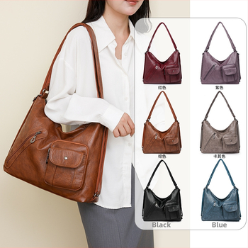 Τσάντα Tote από PU | επένδυση από πολυεστέρα | κλείσιμο με φερμουάρ | εσωτερικές θήκες: θήκη με φερμουάρ και θήκη για κινητό