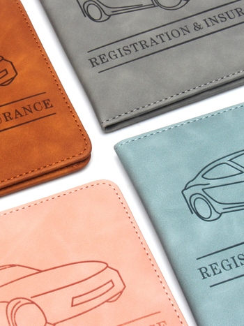 Dokumentu turētājs vadītāja apliecībai un apdrošināšanas dokumentiem, PU āda, 1 locīšana, biznesa ceļojumu stils, ikdienas lietošanai