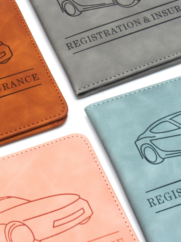 Dokumentu turētājs vadītāja apliecībai un apdrošināšanas dokumentiem, PU āda, 1 locīšana, biznesa ceļojumu stils, ikdienas lietošanai