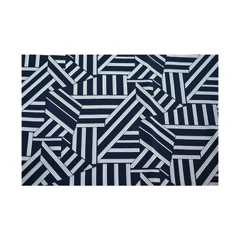 Χαλάκι εισόδου πόρτας από πολυεστέρα, εκτύπωση, τετράγωνο σχήμα, μοτίβα: ρίγες, γεωμετρικό, τετράγωνο, αφηρημένο σχέδιο, πλένεται