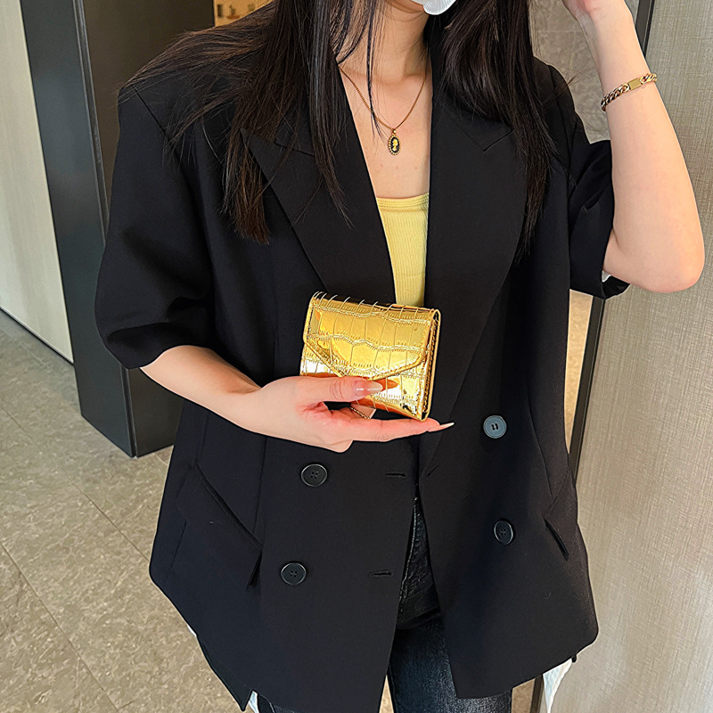 Clutch torbica, gradski stil, PU materijal, mala kvadratna torbica, magnetsko zatvaranje, horizontalan kvadratni oblik