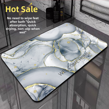 Χαλάκι δαπέδου από EVA αφρό, με ριγέ σχέδιο, τετράγωνο σχήμα, πλένεται