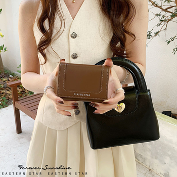 PU női kártyatartó pénztárca egységes színű mintával, friss és édes stílus, poliészter bélés, lélegző, ultra könnyű, antibakteriális (Anyag: PU; Stílus: Friss és édes; Mintázat: Egységes; Bélés: Poliészter; Jellemzők: Légáteresztő, Ultra könnyű, Antibakter