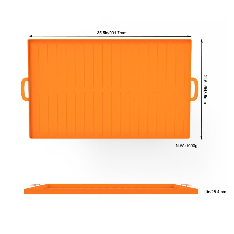 Silikona daudzfunkcionālais grila paliktnis cepei un grilam