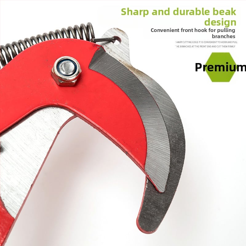 Ножици за подрязване на клони с телескопична дръжка за високи клонове и беритба на плодове