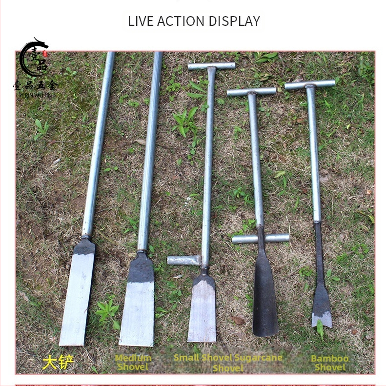 Σφυρηλατημένη λαβή από χάλυβα για δέντρα με δυνατότητες σκάλψίματος οπών, μεταφύτευσης, ανύψωσης φυτών και σκαψίματος ριζών