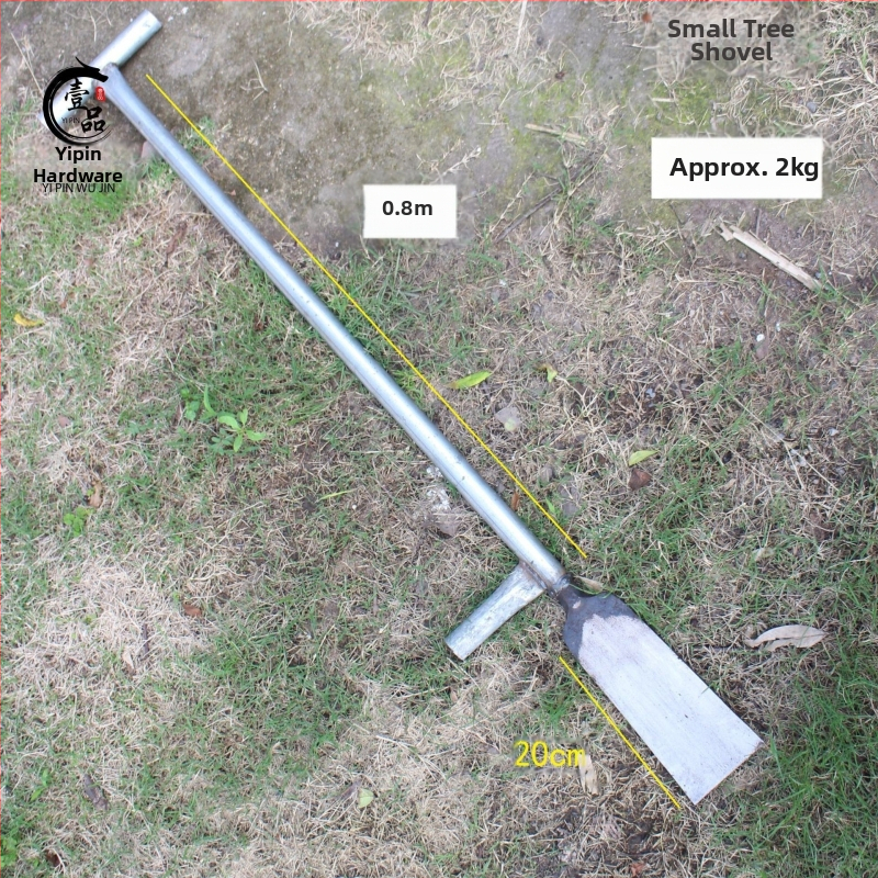 Σφυρηλατημένη λαβή από χάλυβα για δέντρα με δυνατότητες σκάλψίματος οπών, μεταφύτευσης, ανύψωσης φυτών και σκαψίματος ριζών