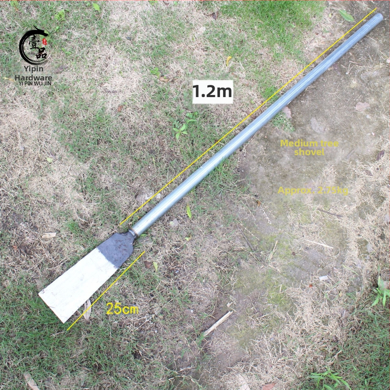 Σφυρηλατημένη λαβή από χάλυβα για δέντρα με δυνατότητες σκάλψίματος οπών, μεταφύτευσης, ανύψωσης φυτών και σκαψίματος ριζών