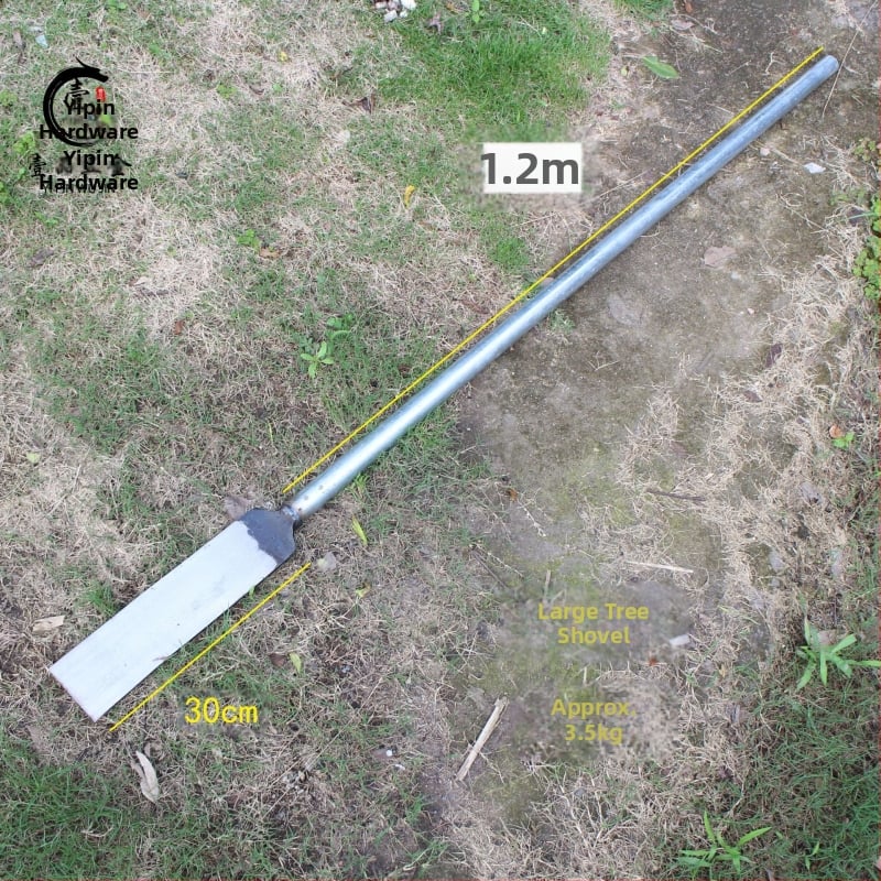 Σφυρηλατημένη λαβή από χάλυβα για δέντρα με δυνατότητες σκάλψίματος οπών, μεταφύτευσης, ανύψωσης φυτών και σκαψίματος ριζών