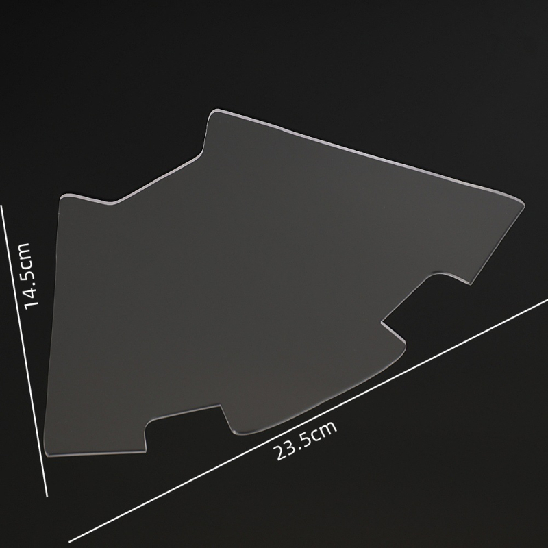 Διαφανές ακρυλικό πρότυπο για χριστουγεννιάτικο δέντρο και θήκη κλειδιών για ράψιμο — γεωμετρικό σχήμα, μοντέρνο μινιμαλιστικό στυλ