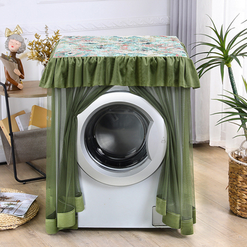 Kokvilnas vāciņš veļas mašīnai ar pastorālo stilu