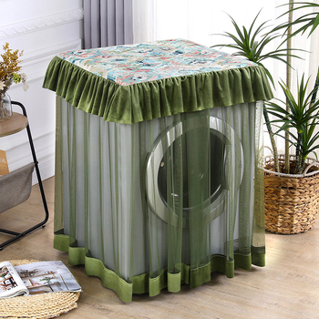 Kokvilnas vāciņš veļas mašīnai ar pastorālo stilu