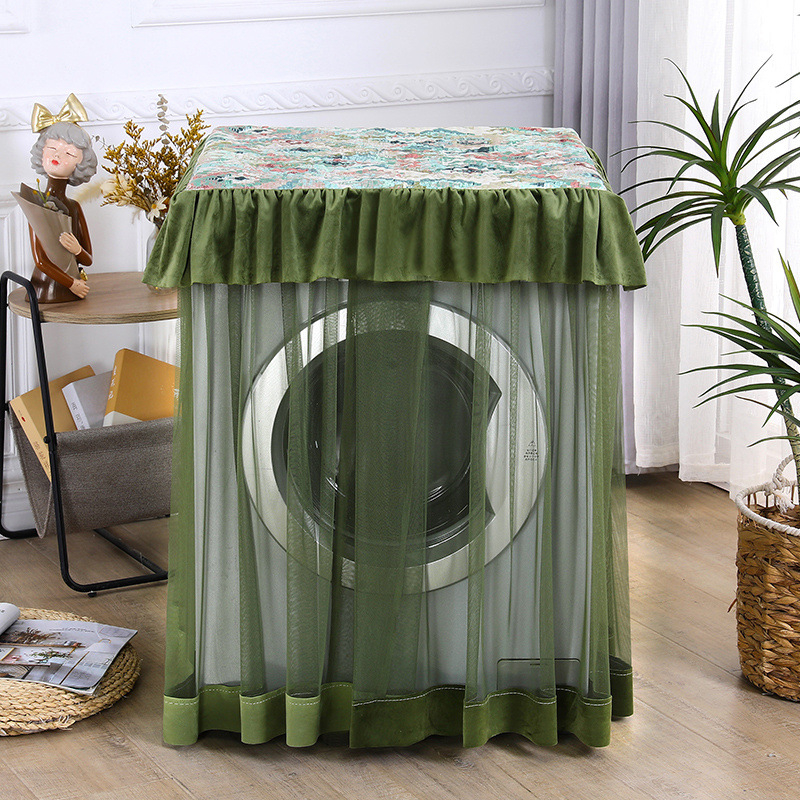 Kokvilnas vāciņš veļas mašīnai ar pastorālo stilu