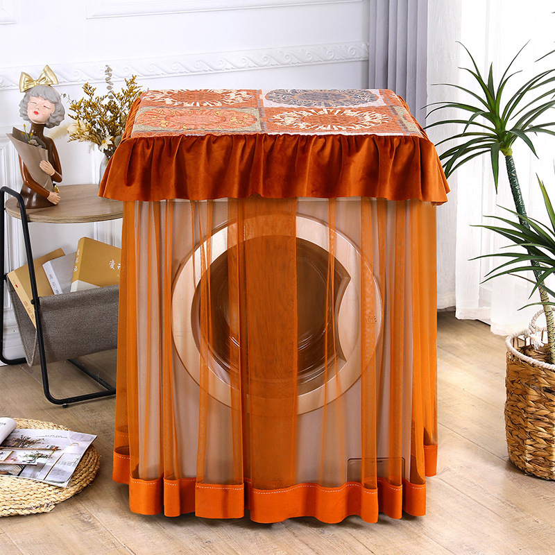 Kokvilnas vāciņš veļas mašīnai ar pastorālo stilu