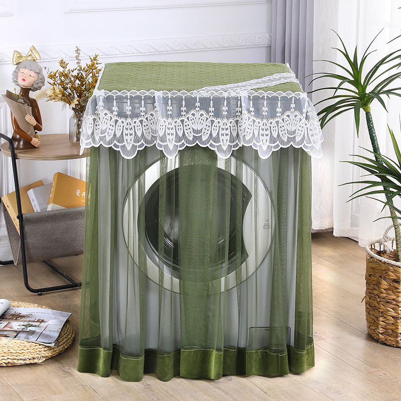 Kokvilnas vāciņš veļas mašīnai ar pastorālo stilu