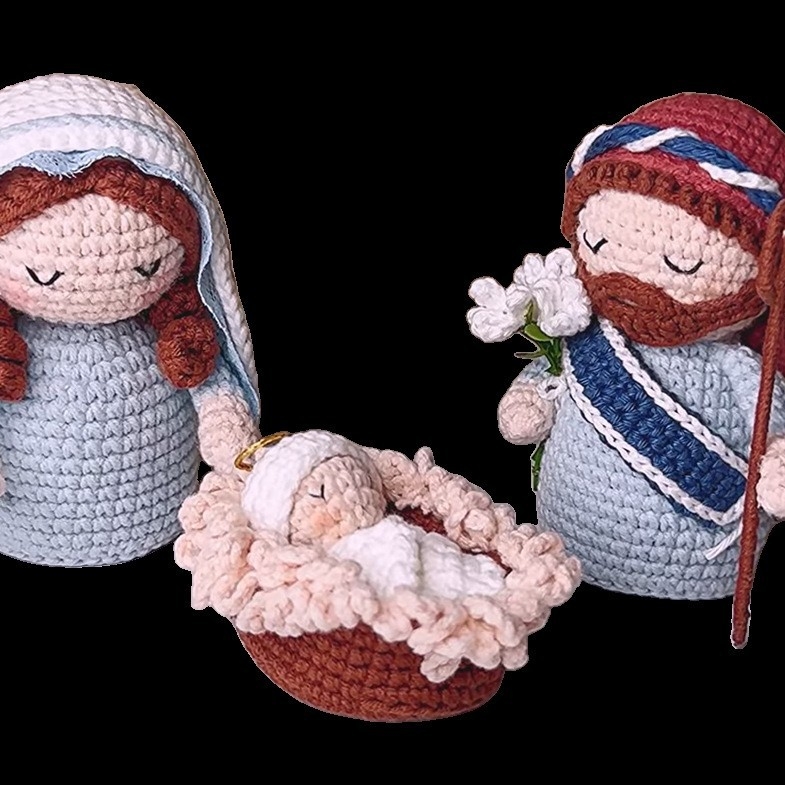 Пакет материали за плетене на кука — вълнена прежда, полу-ворстед, нишкова прежда, млечна памучна смес, за оплитане — марка HONGXI