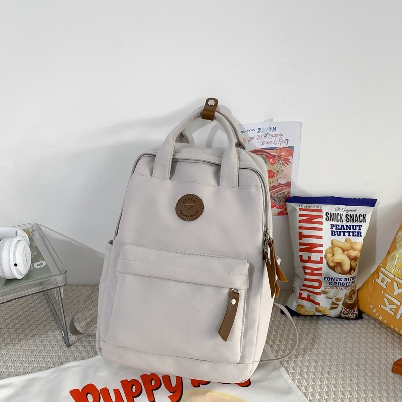 Γυναικεία καμβά τσάντα πλάτης, street style, νάιλον υλικό, χωρητικότητα κάτω από 20L, διαπνοή, επένδυση πολυεστέρα, ιμάντες με αερόφυση