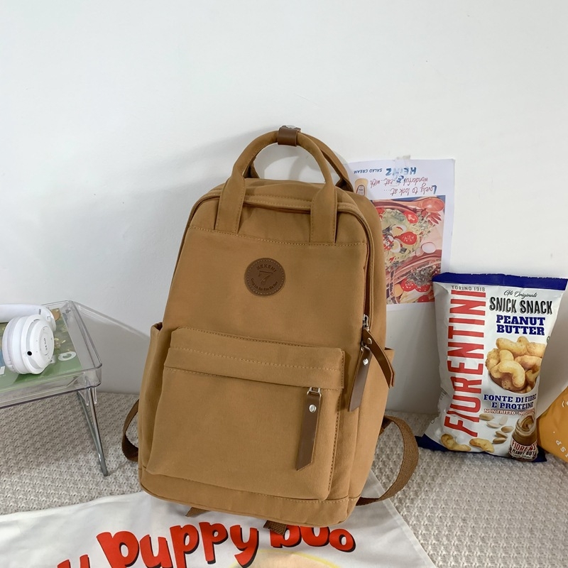 Γυναικεία καμβά τσάντα πλάτης, street style, νάιλον υλικό, χωρητικότητα κάτω από 20L, διαπνοή, επένδυση πολυεστέρα, ιμάντες με αερόφυση