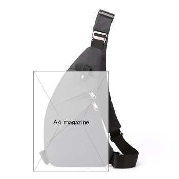 Vīriešu taktiskā krūšu soma ar pārvietojamu plecu siksnu, neilons, vienkrāsains dizains, poliestera oderējums, var uzglabāt