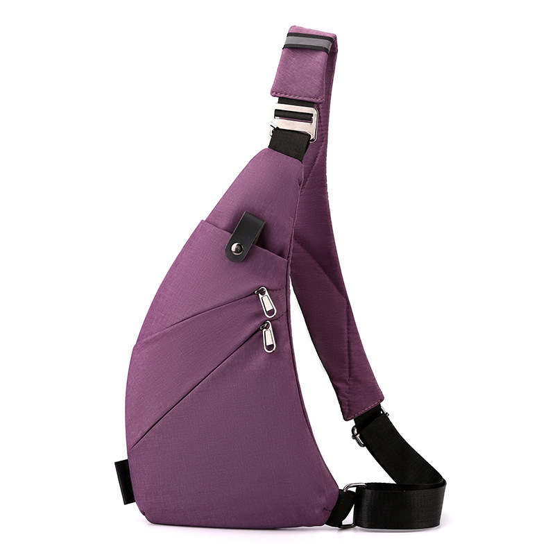 Vīriešu taktiskā krūšu soma ar pārvietojamu plecu siksnu, neilons, vienkrāsains dizains, poliestera oderējums, var uzglabāt