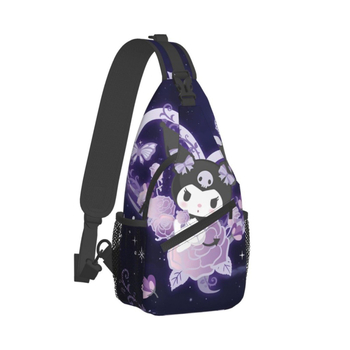 Bērnu Kulomi 3D drukātā karikatūras crossbody soma skolēniem 1.–6. klasei, neilona materiāls, poliestera iekšējā oderē, rāvējslēdzējs, iekšējā sandwich kabata ar rāvējslēdzēju, mīksta ārējā soma ar vāciņu