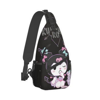 Bērnu Kulomi 3D drukātā karikatūras crossbody soma skolēniem 1.–6. klasei, neilona materiāls, poliestera iekšējā oderē, rāvējslēdzējs, iekšējā sandwich kabata ar rāvējslēdzēju, mīksta ārējā soma ar vāciņu