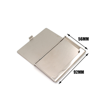 Държател за визитки от неръждаема стомана, аксесоари, декоративен мотив в стил скулптура, подходящ за офис, опаковка в PP торбичка