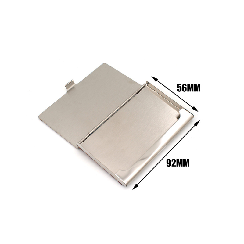 Държател за визитки от неръждаема стомана, аксесоари, декоративен мотив в стил скулптура, подходящ за офис, опаковка в PP торбичка