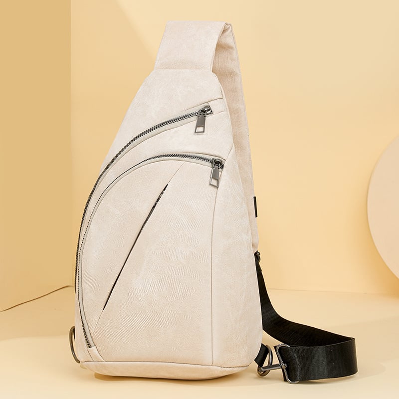 Sieviešu PU crossbody soma ar mīkstu tekstūru un iekšējo rāvējslēdzēja kabatu (PU materiāls, rāvējslēdzēja aizdare, poliesteru iekšpuse, iekšējā rāvējslēdzēja kabata, iekšējā kabata)